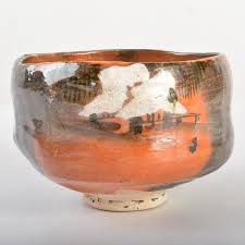 Tea Bowl Raku Kichizaemon 12th Hironyu Red Raku Chawan w/Box ...