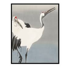 Chinoiserie Crane Wall Art | Chinoiserie Oriental Art Prints ...