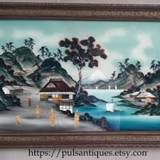 Reverse Painting on Glass Antique - Etsy Australia