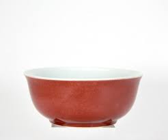 Large Chinese Ming Style Xuande MK Jihong Red Monochrome ...