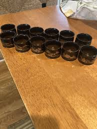 Vintage Black & Gold Etched Napkin Ring Holders Oriental Design set of 12 | eBay