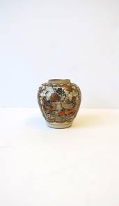 Japanese Satsuma Ginger Jar Vase, circa Early 20th Century ...