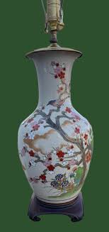 Japanese Satsuma Vase Lamp | Chairish