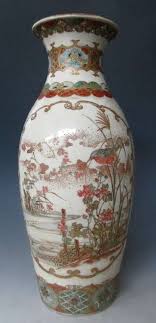 Japanese Antique Satsuma Vase with Warriors - Zentner Collection