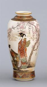 Lot - SATSUMA POTTERY VASE By Hozan. Depicting ladies and ...
