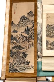 Lot - SEVEN JAPANESE SCROLL PAINTINGS