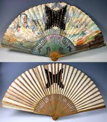 Antique Grand Tour Souvenir Hand Fan, c.1900, Japanese ...