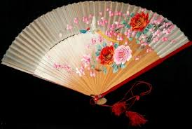 Vintage! Made in Japan Hand Painted Flowers Bamboo Wooden ...