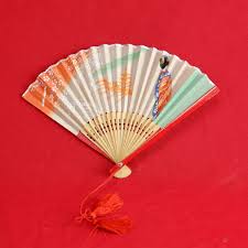 Hand Painted Vintage Japanese Hand Fan Foldable Decor Paper ...