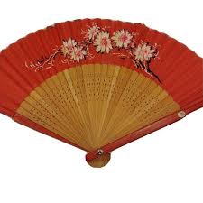 Vintage | Accessories | 96s Red Asian Hand Fan Cherry ...
