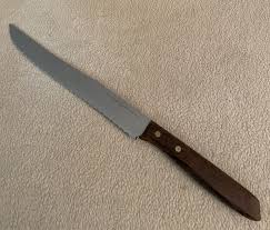 EKCO ETERNA 8" KNIFE 8” Serrated Edge BREAD Knife USA WOOD ...