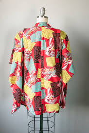 1940s Haori Japanese Rayon Jacket Robe - Etsy