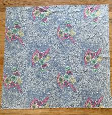 Vintage 40s Fabric Feedsack Cotton Floral Paisley Flowers ...