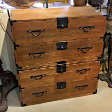 Japanese Antique Chest Tansu Two Piece Meiji Period 4 ...