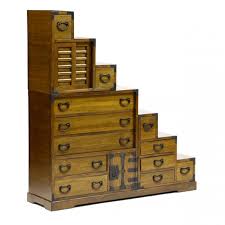 Japanese Step Form Tansu Chest (Lot 1221 - European and ...
