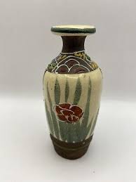 Vintage Asian Pottery Vase Handpainted ~5 Inches | eBay