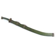 Sold at Auction: A Chinese ceremonial sword with shark skin scabbard, Qing dynasty