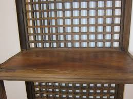 Rustic Elm Wood Bookcase | Chairish