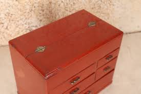 Antique Japanese Sewing Box with Lacquer Finish — 1920s ...