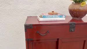 Antique Red Japanese Tansu Cabinet: Asian Storage Dresser - Etsy