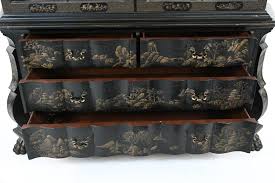 Sold at Auction: BAKER CHINOISERIE DUTCH LACQUER CHINA CABINET