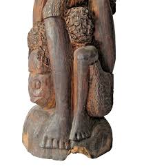 African Makonde Tribal Wood Carving Tree of Life Ujamaa Seven Figures 21 1/2" | eBay UK