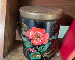 Vintage Style Canister/biscuit Tin - Etsy India