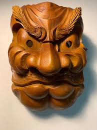 Antique Kobeshimi Ko-beshimi [Tengu] Japanese Japan Wood ...