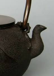 Tetsubin Chagama Japanese Iron Tea Kettle Pot Mitsushige Replica Fuji Takaoka - Etsy