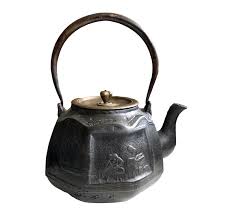 Antique Japanese Tetsubin Teapot ~ signed ~ landscape | eBay