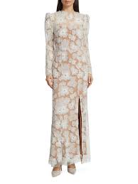 Elliatt The New Bride Darcy Embellished Mesh Gown | Saks ...