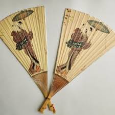 Vintage Set Original Japanese Geisha Paddle | Mercari