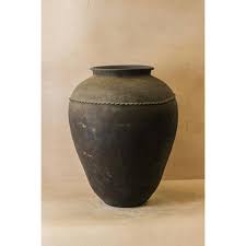 Vintage Asian Black Pot | Chairish