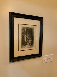 Reproduction of Etching by Hedley Fitton St. Etienne du Mont, Paris, Wood frame | eBay