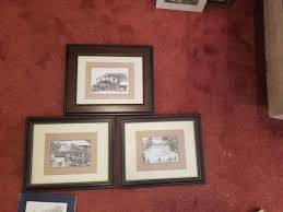 Reed & Barton Limited Edition Damascene No. 286 Old Main University Of Arkansas Print, Academy Hall Bradford College, And Western Scenes, Qty 3, Total Qty 5 - Mayo Auction & Realty