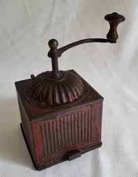 Antique Red Tin Coffee Grinder Snuffbox Coffee Grinder ...