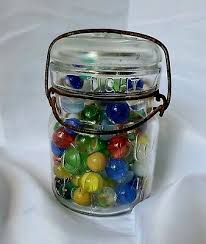 Marbles Old Jar Estate Double Safety Smalley Kivlan Onthank MASS Jar | eBay
