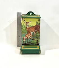 Vintage Kitchen, Doe and Fawn, Match Safe, Matchbox Holder ...