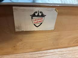 Good shape Jasper secretary desk cabinet vintage walnut ...