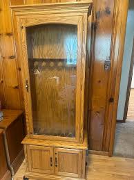 Solid wood gun display case for sale