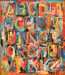 Alphabet by Jasper Johns Quality Print - Frame Me | eBay