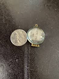 Antique Victorian Gold Filled Bubble Glass Photo Locket ...