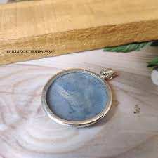 Angelite Pendant, 925 Sterling Silver , Handmade Pendant ...