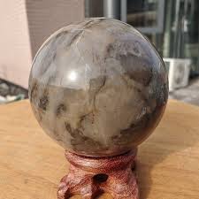 355g RARE Natural blue Volcanic Rock agate Sphere Quartz Crystal Ball Healing | eBay