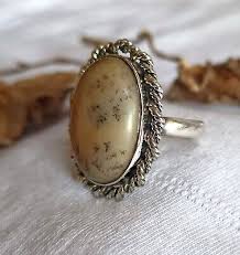 Jasper Ring 925 Silver Plated Natural Jasper Gemstone ...