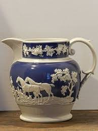 Pitcher Marked Adams Tunstall Jasperware