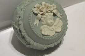 Victorian Seafoam Green Bisque Infant Cherub / Infant Angel ...