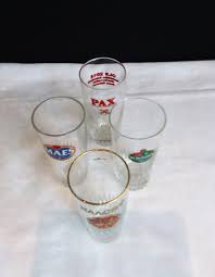 Bavaria Beer Glasses, 2 X 1/2 Pint Gold Rim, Stem Goblet Shape Glasses. Bar Ware. - Etsy
