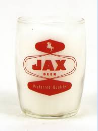 1960 Jax Beer 3¼ Inch Tall Barrel Glass New Orleans, Louisiana sold at auction from 16th July to 4th August | Tavern Trove