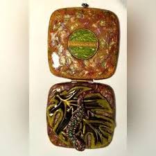 Jay Strongwater | Jewelry | Jay Strongwater Mirror Compact With Jeweled Salamander | Poshmark